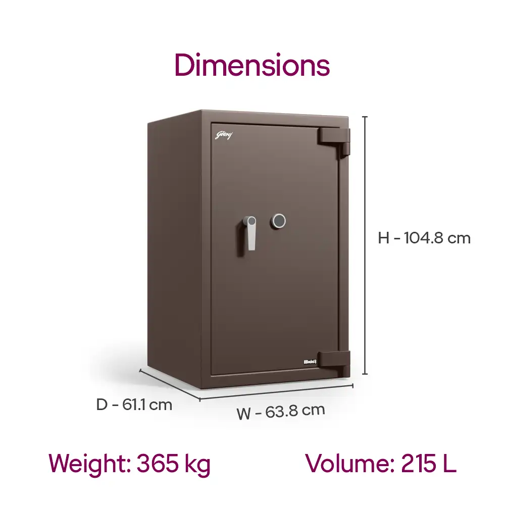 Godrej Matrix 3620 V7 (215L) KL Coffee Brown Home Locker 
